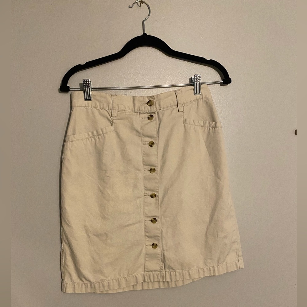 Eddie Bauer button skirt!